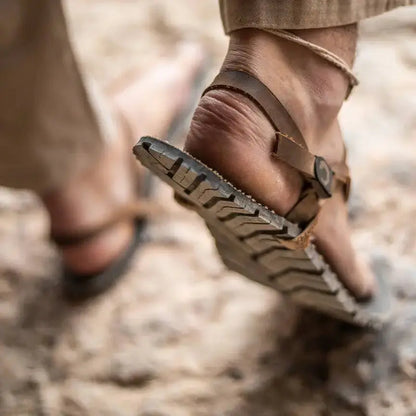 Natural leather straps leather laces for barefoot sandals