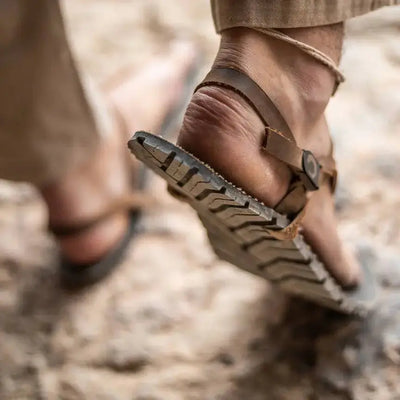 Natural leather straps - ZuZu Barefoot