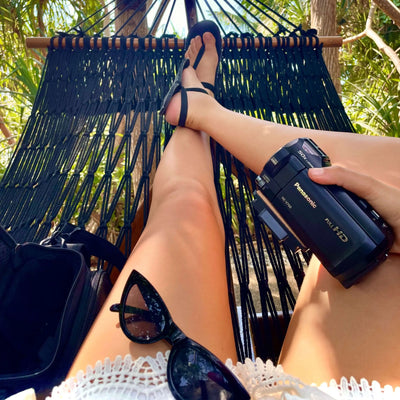 Black straps zuzusandals