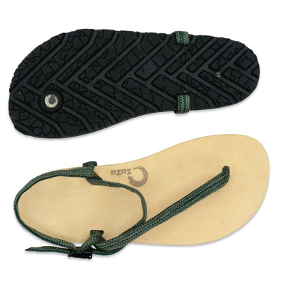 ZuZu_Dune_barefoot_sandals_with_a_premium_water-repellent_leather_footbed_replaceable_recycled_eucalyptus_straps_crafted_for_all-terrain_barefoot_performance-Top_view